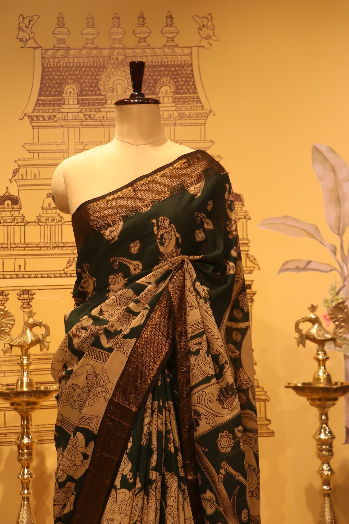 KALAMKRI GREEN NIZAM